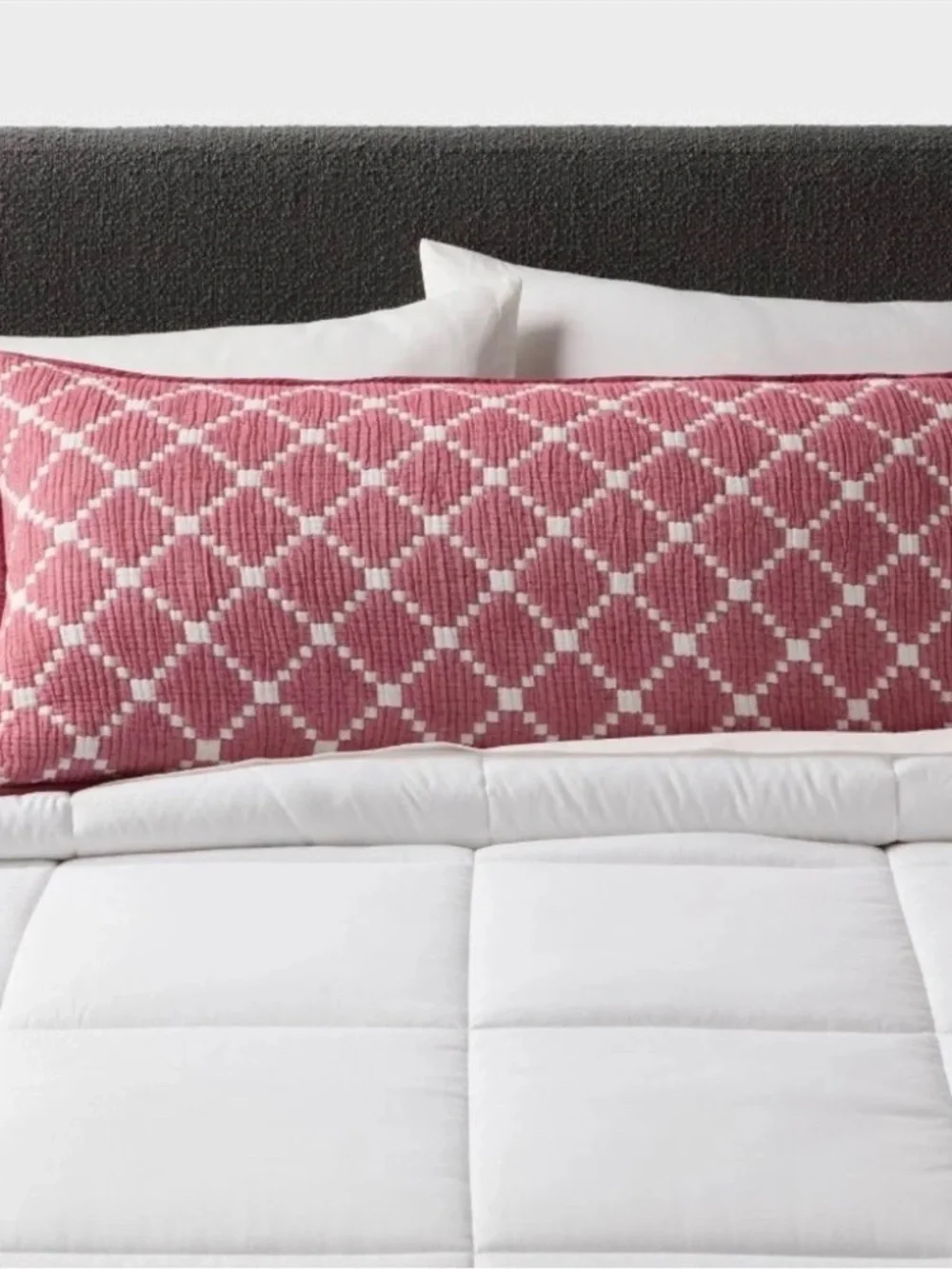 Threshold Matelassé Body Pillow Cover Reversible NEW